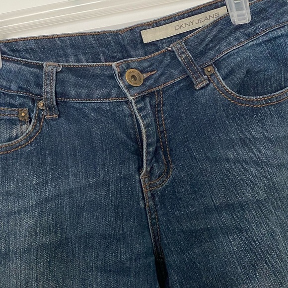 % Vintage DKNY Denim Boot Cut Jeans Size 4 - Picture 4 of 8